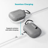Apple AirPods Pro (3. gen.) Epico Outdoor Silicone Deksel - Grå