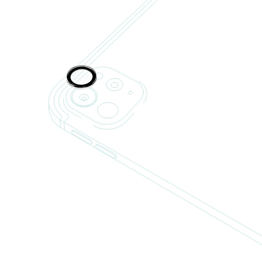 iPad Pro 11" (2025 / 2024) / Pro 13" (2025 / 2024) Epico Kameralinsebeskyttelsesglass m. Installasjonsramme - Gjennomsiktig