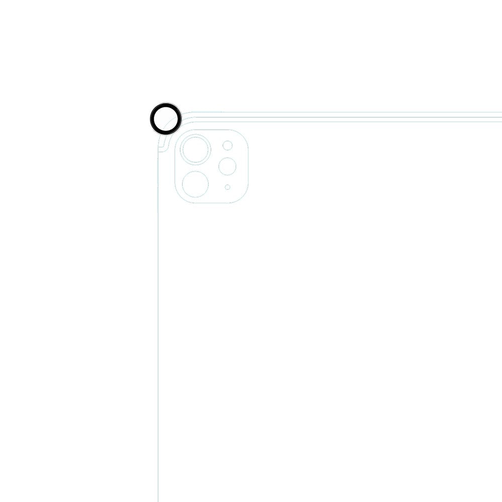 iPad Pro 11" (2025 / 2024) / Pro 13" (2025 / 2024) Epico Kameralinsebeskyttelsesglass m. Installasjonsramme - Gjennomsiktig