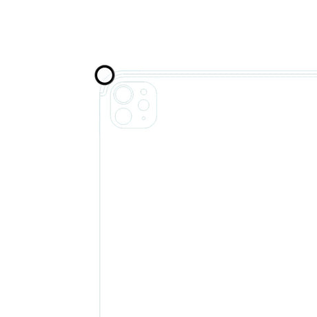 iPad Pro 11" (2025 / 2024) / Pro 13" (2025 / 2024) Epico Kameralinsebeskyttelsesglass m. Installasjonsramme - Gjennomsiktig