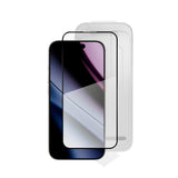 iPhone 17e / 16e / 14 / 13 / 13 Pro Epico AntiReflective Glass 3D Skjermbeskyttelsesglass m. Monteringsramme - Gjennomsiktig