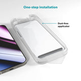 iPhone 15 Pro Epico Hero Glass 3D Skjermbeskyttelsesglass m. Monteringsramme - Gjennomsiktig