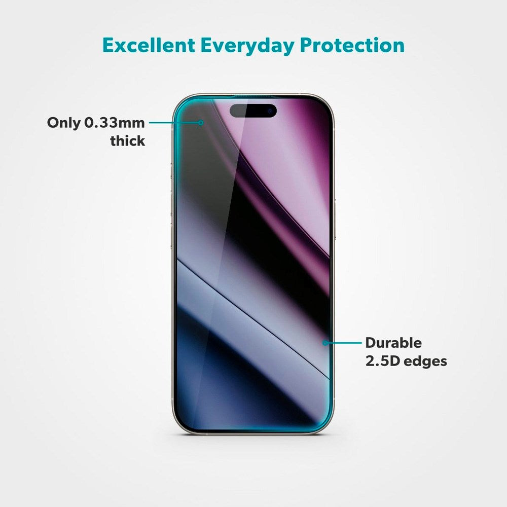 iPhone 17 Pro Max Epico Beskyttelsessett - MagSafe Deksel & Skjermbeskytter - Gjennomsiktig