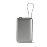 Epico UltraPack 22,5W Powerbank 10.000mAh med Uttrekkbar USB-C-Kabel – MagSafe / Qi2 Kompatibel - Grå