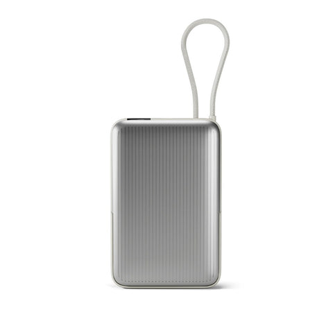 Epico UltraPack 22,5W Powerbank 10.000mAh med Uttrekkbar USB-C-Kabel – MagSafe / Qi2 Kompatibel - Grå
