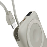 Epico UltraPack 22,5W Powerbank 10.000mAh med Uttrekkbar USB-C-Kabel – MagSafe / Qi2 Kompatibel - Grå