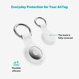 Apple AirTag 1. & 2. Gen. Epico Silikon Deksel - Hvit