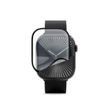 Apple Watch SE / 6 / 5 / 4 (40mm) Epico 3D+ Flexiglass m. Installasjonsramme - Gjennomsiktig / Svart Kant
