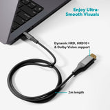 Epico UltraLink HDMI til USB-C Kabel - 2m - 4K / 60Hz - Space Grey
