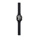 Apple Watch (38/40/SE/41/42) Epico Magnetic+ Silikone Klokkereim - Svart / Grå