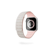 Apple Watch (38/40/SE/41/42) Epico Magnetic+ Silikone Klokkereim - Starlight / Rosa