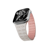 Apple Watch (38/40/SE/41/42) Epico Magnetic+ Silikone Klokkereim - Starlight / Rosa