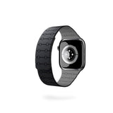 Apple Watch (42/44/SE/45/46/49) Epico Magnetic+ Silikone Klokkereim - Svart / Grå