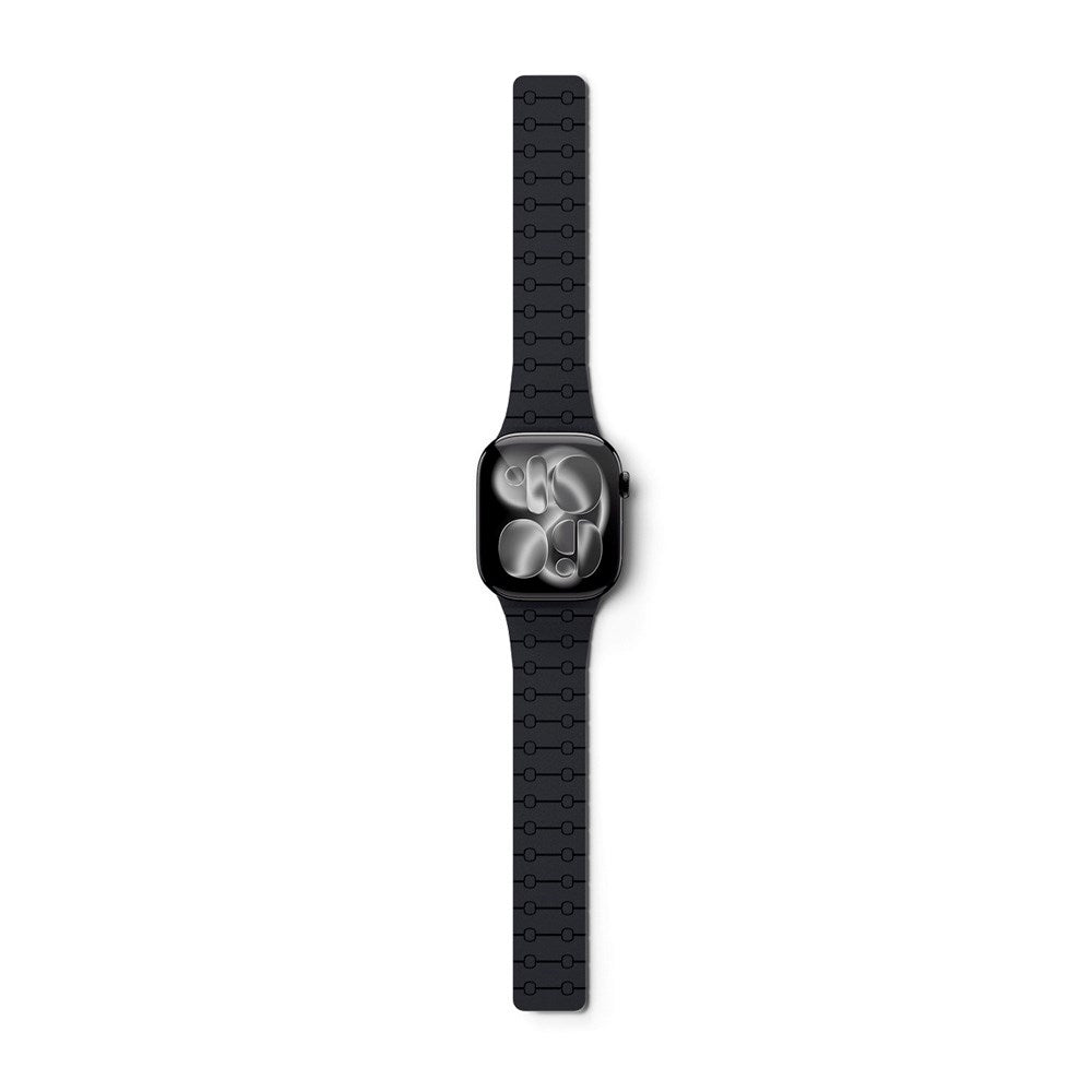 Apple Watch (42/44/SE/45/46/49) Epico Magnetic+ Silikone Klokkereim - Svart / Grå