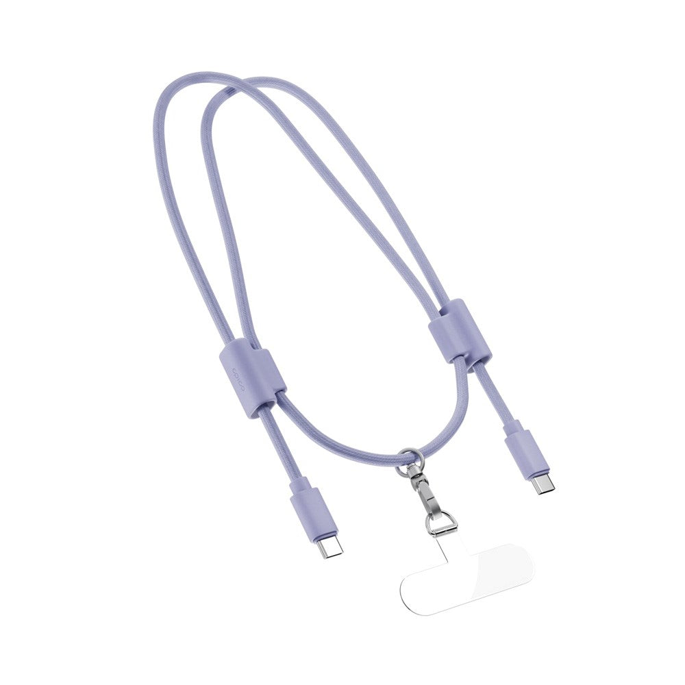 Epico Mobilstropp med Innebygd 60W USB-C til USB-C-Kabel – Lilla