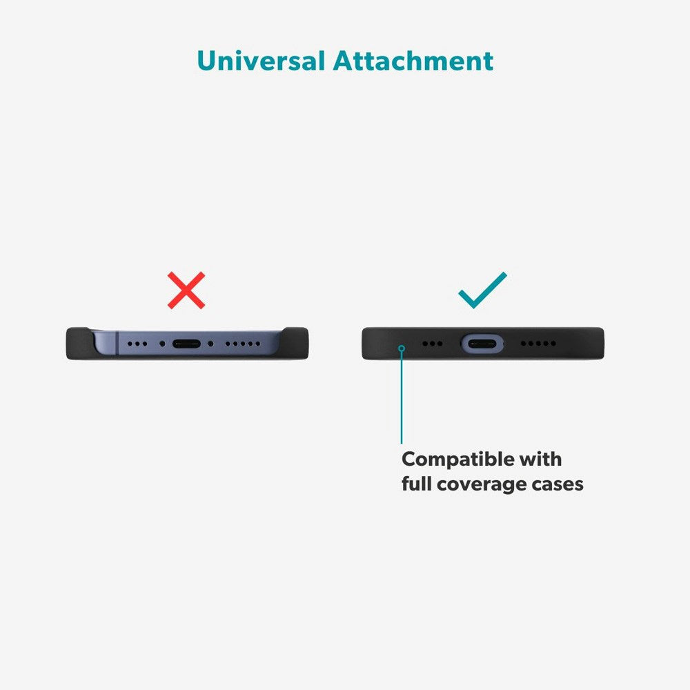 Epico Mobilstropp med Innebygd 60W USB-C til USB-C-Kabel – Svart