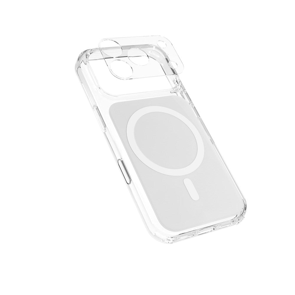 iPhone 17 Pro Epico Tile Mag+ Deksel - MagSafe Kompatibel - Gjennomsiktig / Hvit