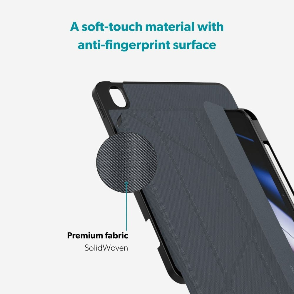 iPad 11" (2025) / 10.9" (2024 / 2022) Epico SolidWoven Flip Deksel - Svart