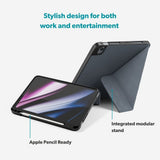 iPad 11" (2025) / 10.9" (2024 / 2022) Epico SolidWoven Flip Deksel - Svart