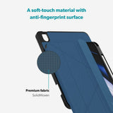 iPad 11" (2025) / 10.9" (2024 / 2022) Epico SolidWoven Flip Deksel - Blå