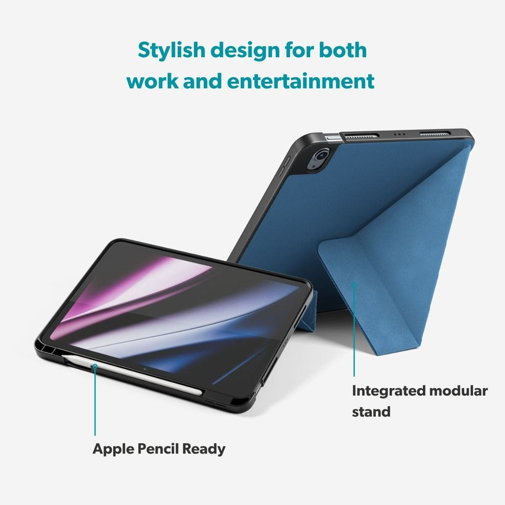 iPad 11" (2025) / 10.9" (2024 / 2022) Epico SolidWoven Flip Deksel - Blå