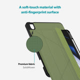iPad 11" (2025) / 10.9" (2024 / 2022) Epico SolidWoven Flip Deksel - Grønn
