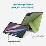 iPad Air 11-10.9" (2026-2020) / Pro 11" (2022-2018) Epico SolidWoven Flip Deksel - Grønn