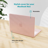 MacBook Neo 13 A18 Pro (2026) Epico Slim Shell - Matt Blush