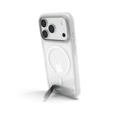 iPhone 18 Pro Max / 17 Pro Max Epico HeroStand Pro Mag+ Deksel m. Kamerabeskyttelse & Ståfunksjon - MagSafe Kompatibel - Gjennomsiktig
