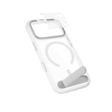 iPhone 18 Pro Max / 17 Pro Max Epico HeroStand Pro Mag+ Deksel m. Kamerabeskyttelse & Ståfunksjon - MagSafe Kompatibel - Gjennomsiktig