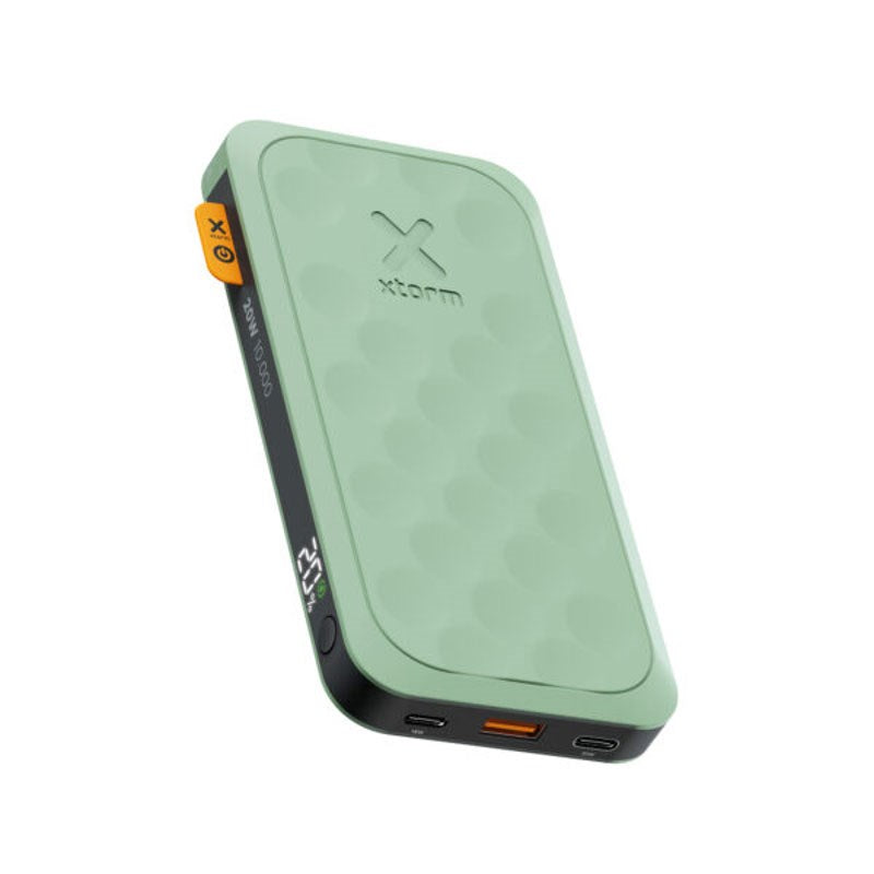 Xtorm 20W PowerBank m. 1x USB-A & 2x USB-C - 10.000 mAh - Grønn