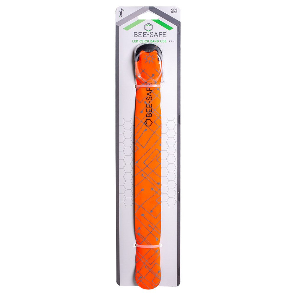 Bee-Safe LED Click Band - Oransje
