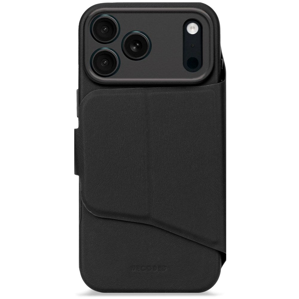 Decoded iPhone 17 Pro Textured Detachable Wallet Silikon Deksel - MagSafe Kompatibel - Phantom Black