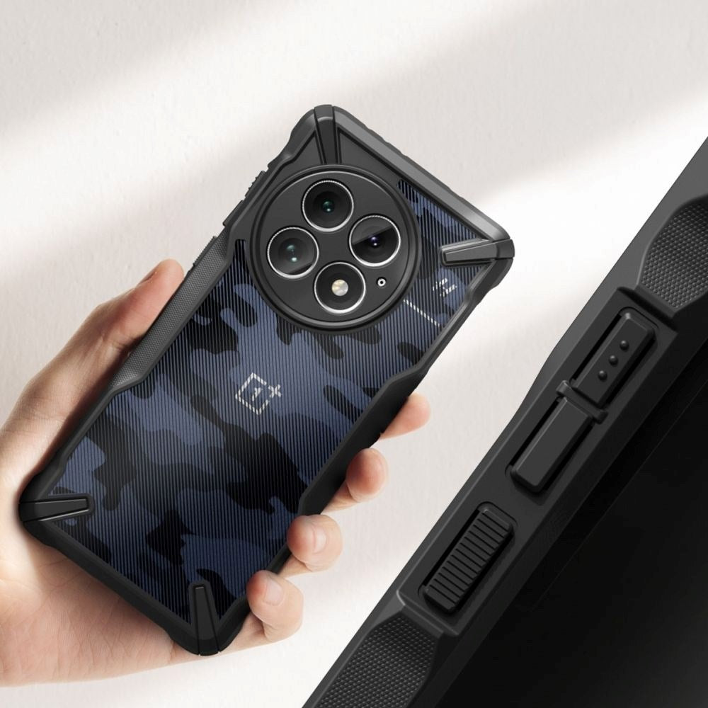 OnePlus 13 Ringke Fusion X Deksel - Svart / Camouflage