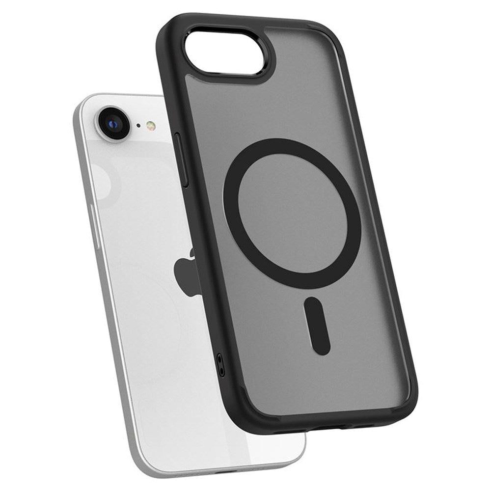 iPhone 17e / 16e Spigen Crystal Hybrid Deksel - MagSafe Kompatibel - Svart
