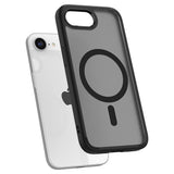 iPhone 17e / 16e Spigen Crystal Hybrid Deksel - MagSafe Kompatibel - Svart