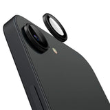 iPhone 17e / 16e Spigen EZ Fit. tR Optik Pro Kameralinsebeskyttelse - 2 Stk. - Gjennomsiktig / Svart