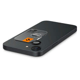 iPhone 17e / 16e Spigen EZ Fit. tR Optik Pro Kameralinsebeskyttelse - 2 Stk. - Gjennomsiktig / Svart