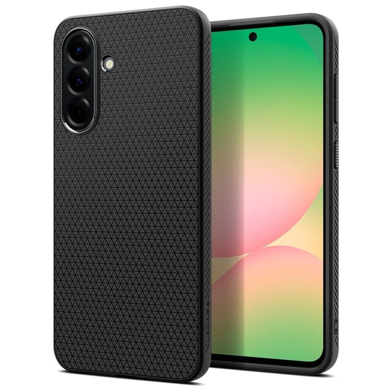 Samsung Galaxy A56 (5G) Spigen Liquid Air - Fleksibelt Plast Deksel - Matt Svart