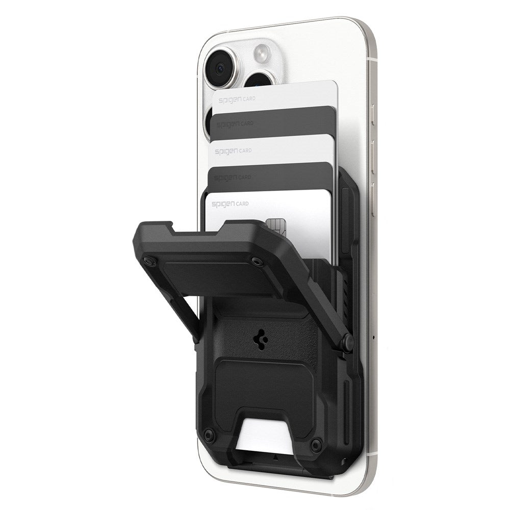 Spigen Tough Armor Pro Kortholder - MagSafe Kompatibel - Svart