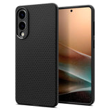 Samsung Galaxy S25 Edge Spigen Liquid Air - Fleksibelt Plast Deksel - Svart
