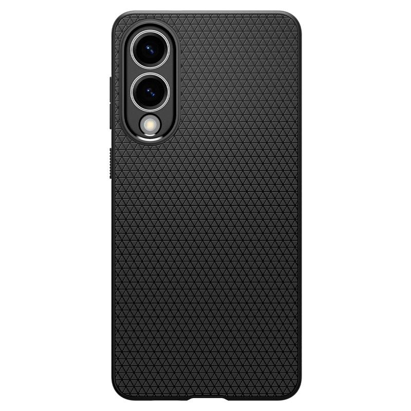 Samsung Galaxy S25 Edge Spigen Liquid Air - Fleksibelt Plast Deksel - Svart