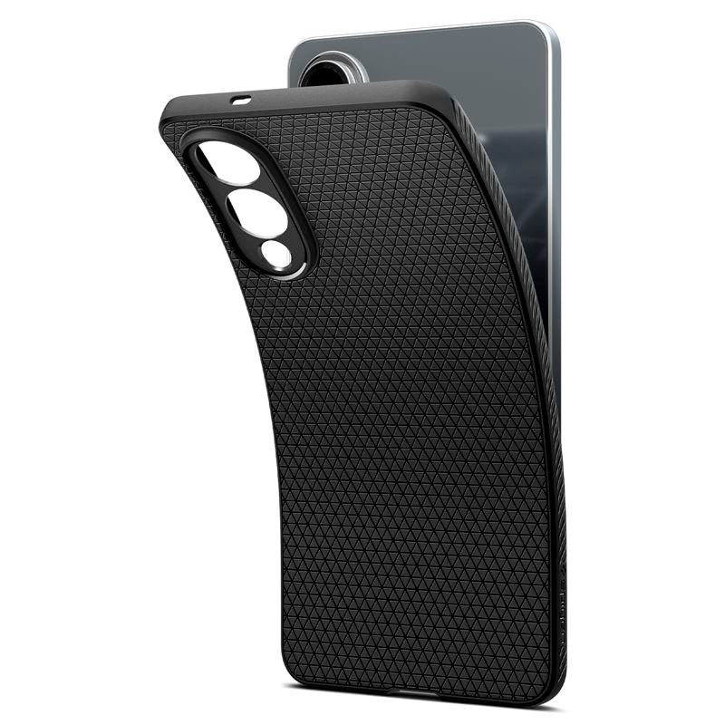 Samsung Galaxy S25 Edge Spigen Liquid Air - Fleksibelt Plast Deksel - Svart