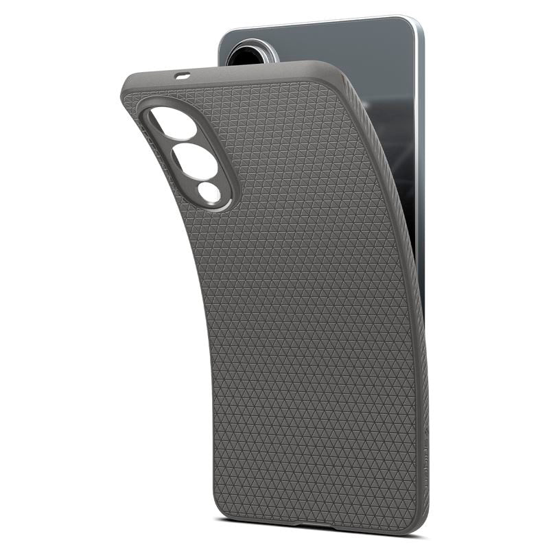 Samsung Galaxy S25 Edge Spigen Liquid Air - Fleksibelt Plast Deksel - Grå