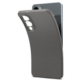 Samsung Galaxy S25 Edge Spigen Liquid Air - Fleksibelt Plast Deksel - Grå