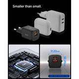 Spigen Essential 35W Vegglader m. 1 x USB-C & 1 x USB-A - Svart