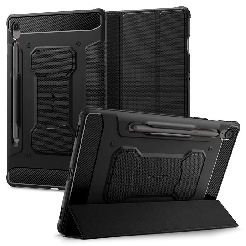 Samsung Galaxy Tab S10 FE Spigen Rugged Armor Pro Deksel - Svart