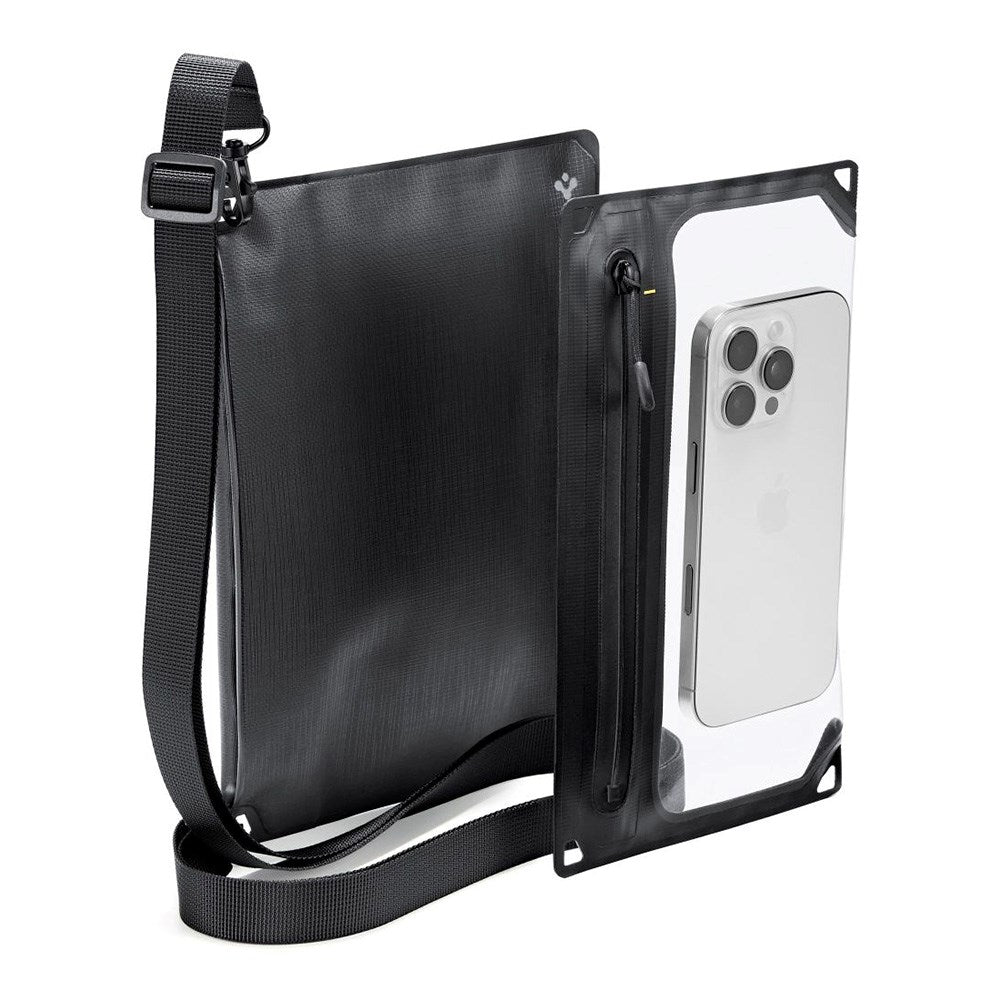Spigen Aqua Shield 2-i-1 Vanntett Etui med Stropp - Svart / Gjennomsiktig