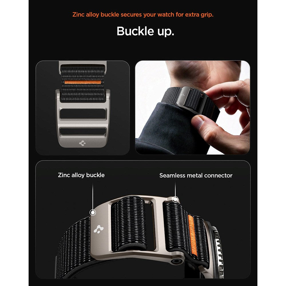 Samsung Galaxy Watch 8 / 8 Classic (40 / 44 / 46mm) Spigen DuraPro Flex Klokkereim - Svart