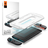 Nintendo Switch 2 Spigen Glass tR EZ Fit Skjermbeskyttelsesglass m. Installasjonsramme - 2 stk - Gjennomsiktig